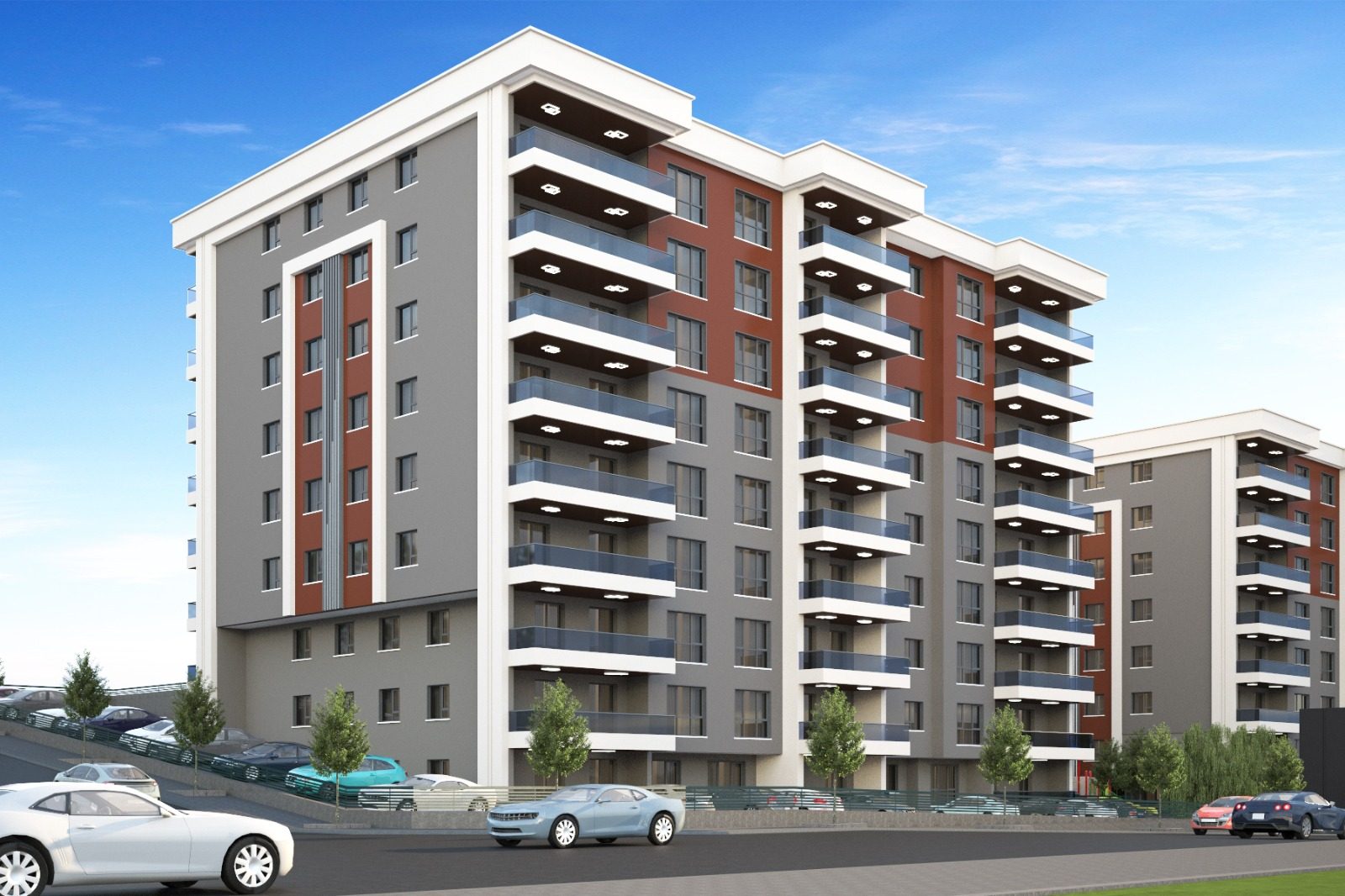 Kıbrısköy projesi yakın cephe renderı